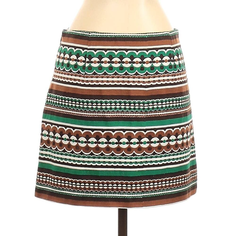 MILLY New York Embroidered Mod 70s Skirt Mini 2‎